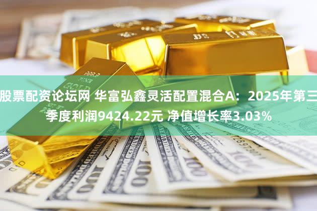 股票配资论坛网 华富弘鑫灵活配置混合A：2025年第三季度利润9424.22元 净值增长率3.03%
