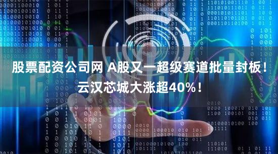 股票配资公司网 A股又一超级赛道批量封板！云汉芯城大涨超40%！