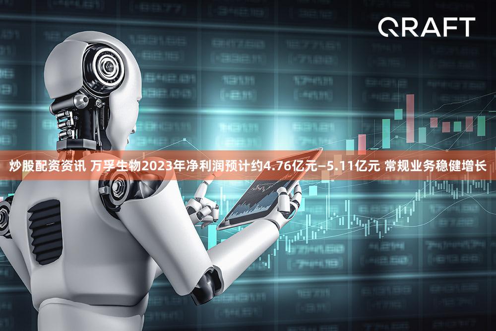 炒股配资资讯 万孚生物2023年净利润预计约4.76亿元—5.11亿元 常规业务稳健增长