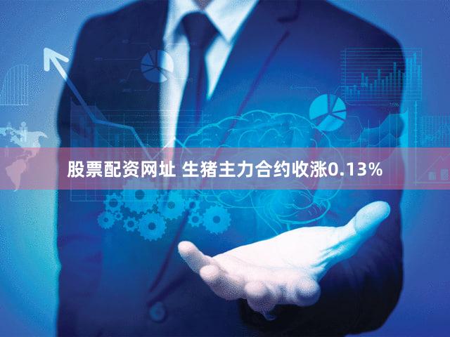 股票配资网址 生猪主力合约收涨0.13%