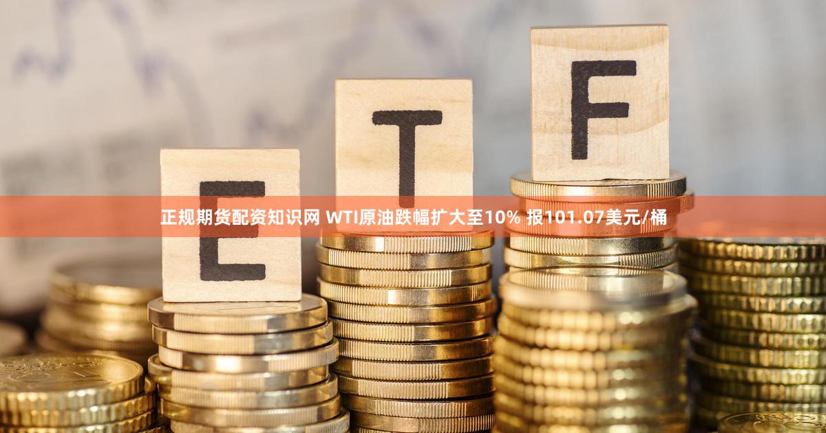 正规期货配资知识网 WTI原油跌幅扩大至10% 报101.07美元/桶